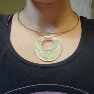 80s Art Deco Necklace